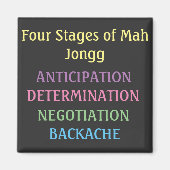 Vier Bühnen Mah Jongg Magnet (Vorne)