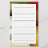 Vier bunte Rechtecke durch Chariklia Zarris Briefpapier (Vorderseite)