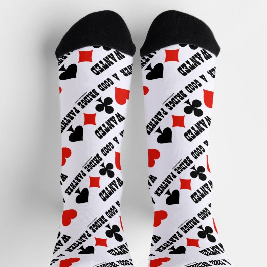 Vier-Card-Anzug für einen guten Bridge-Partner gew Socken (Oben)