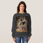 Vier Cavalier Spaniel Welpen im Popcorn, Sweatshirt (Vorne ganz)