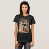Vier Cavalier Spaniel Welpen im Popcorn, T-Shirt (Vorne ganz)