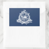 VIER Charleston, SC Flag Rechteckiger Aufkleber (Tasche)