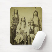 Vier Cheyenne-Pfadfinder Vintages Stereoview Mousepad (Mit Mouse)