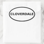 VIER Cloverdale, Montgomery, Alabama Ovaler Aufkleber (Tasche)