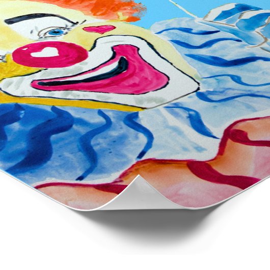 Vier Clowns drucken Poster (Ecke)