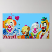 Vier Clowns drucken Poster (Vorne)