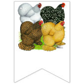 Vier Cochin Hens Wimpelkette (Zweite Fahne)