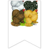 Vier Cochin Hens Wimpelkette (Erste Fahne)