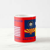 Vier Corners* Flaggen-Tasse Kaffeetasse (Mittel)