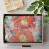 Vier CRAZY-Blume-Papiere Seidenpapier (Geschenk)