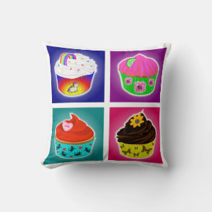 Vier-Cupcakes-Wurfkissen Kissen