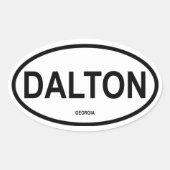 VIER Dalton, Georgien Ovaler Aufkleber (Vorderseite)