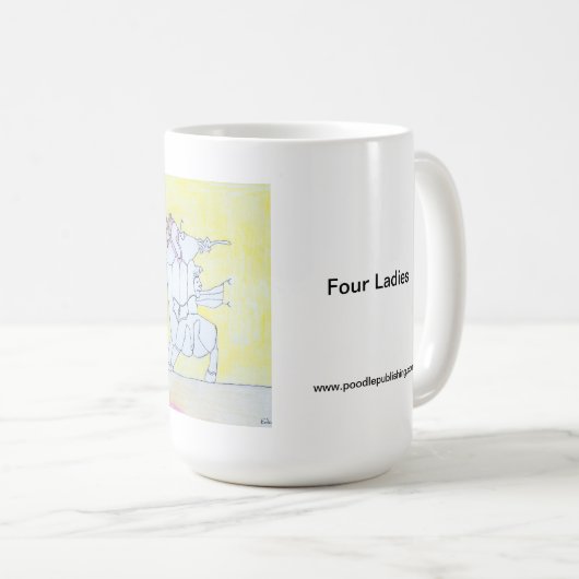 Vier Damen Kaffeetasse (VorderseiteRechts)