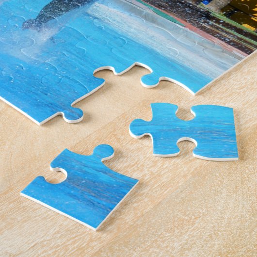 Vier Delphine, die sich sprengen Puzzle (Seite)