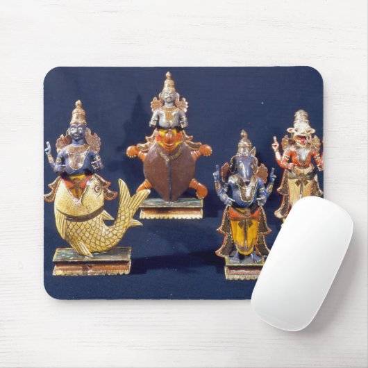 Vier der Inkarnationen von Vishnu Mousepad (Mit Mouse)