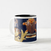 Vier der Inkarnationen von Vishnu Zweifarbige Tasse (Vorderseite Links)