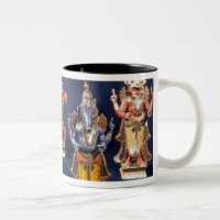 Vier der Inkarnationen von Vishnu