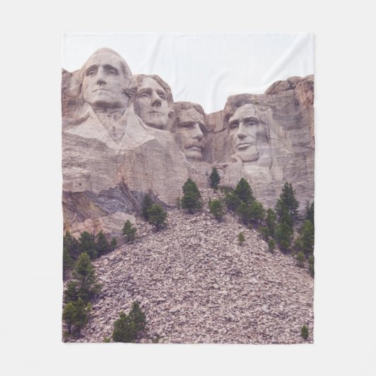 Vier des Mount Rushmore Fleecedecke (Vorderseite)