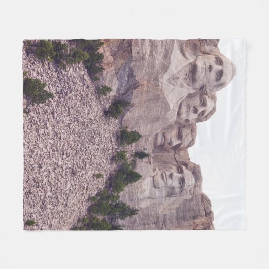 Vier des Mount Rushmore Fleecedecke (Vorderseite (Horizontal))