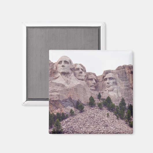 Vier des Mount Rushmore Magnet (Vorderseite/Rückseite)