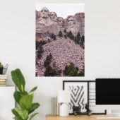 Vier des Mount Rushmore Poster (Heimbüro)