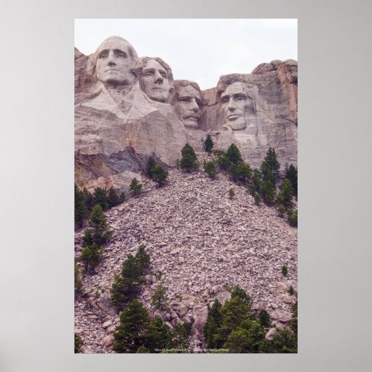 Vier des Mount Rushmore Poster (Vorne)
