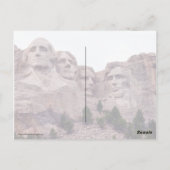 Vier des Mount Rushmore Postkarte (Rückseite)