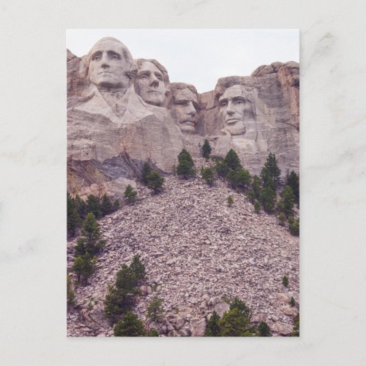 Vier des Mount Rushmore Postkarte (Vorderseite)