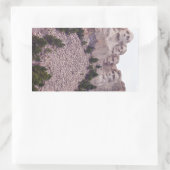 Vier des Mount Rushmore Rechteckiger Aufkleber (Tasche)