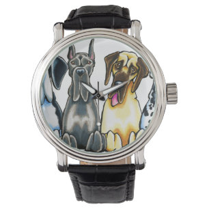Vier Deutsche Doggen Armbanduhr