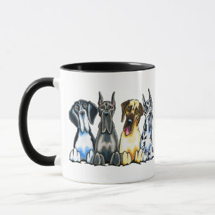 Vier Deutsche Doggen Tasse