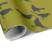 Vier, die Vögel ausschalten Stift 1 Geschenkpapier (Rolleneckpunkt)