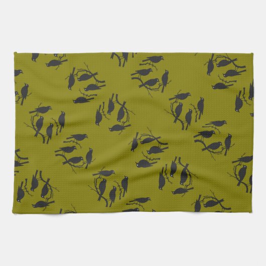 Vier, die Vögel ausschalten Stift 2 Geschirrtuch (Horizontal)