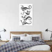 Vier Drachenarten Leinwanddruck (Insitu (Schlafzimmer))