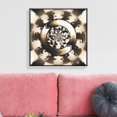 Vier Ebenen Leinwanddruck (Insitu (Wohnzimmer))