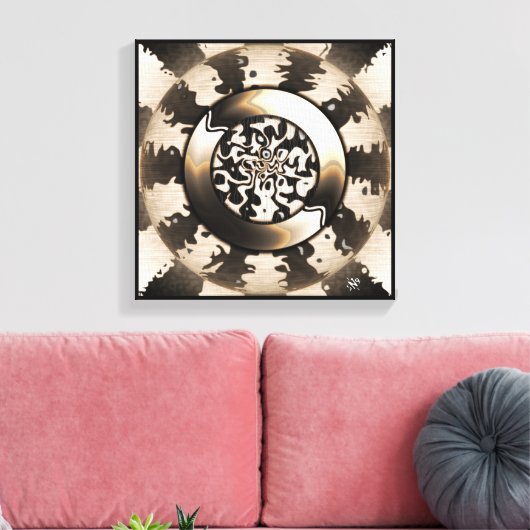 Vier Ebenen Leinwanddruck (Insitu (Wohnzimmer))