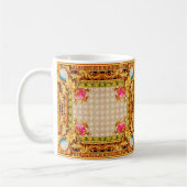 vier Ecken Barock Kaffeetasse (Links)