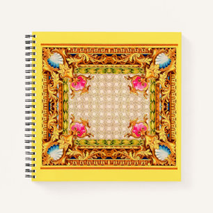 vier Ecken Barock Notizblock