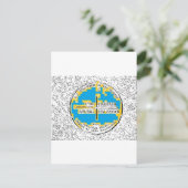 Vier Ecken Vier Staaten Postkarte (Stehend Vorderseite)