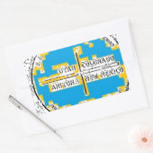 Vier Ecken Vier Staaten Rechteckiger Aufkleber (Umschlag)