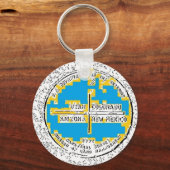 Vier Ecken Vier Staaten Schlüsselanhänger (Vorderseite)