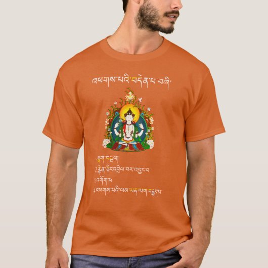 Vier edler Wahrheits-Buddha-Unterricht auf T-Shirt (Vorderseite)