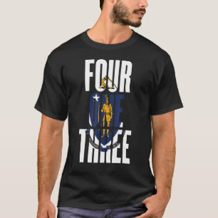 Vier eins drei 413 Flächencode Springfield Massach T-Shirt