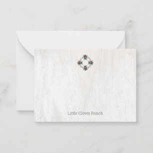 Vier elegante Bienen Rustic Wood Business Card Mitteilungskarte
