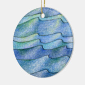 Vier Element-Wasser Keramikornament (Links)