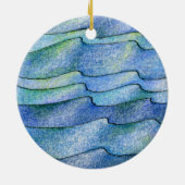 Vier Element-Wasser Keramikornament (Hinten)