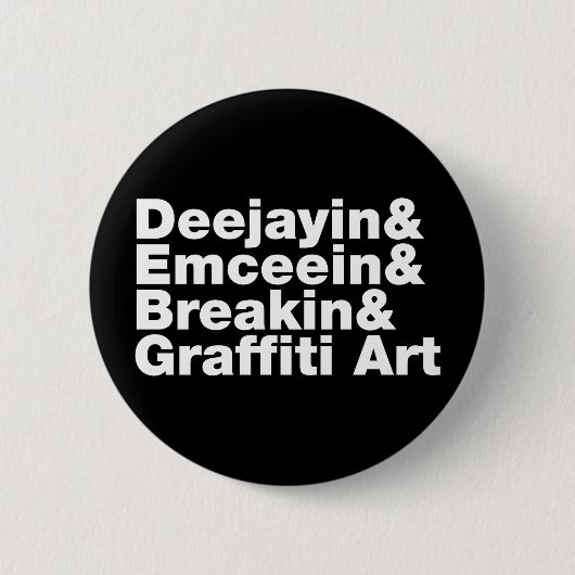 Vier Elemente des angesagten Hopfens Button (Vorderseite)