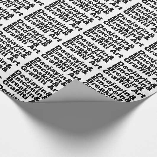 Vier Elemente des angesagten Hopfens Geschenkpapier (Ecke)