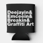 Vier Elemente des Hip Hop Dosenkühler (Rückseite)