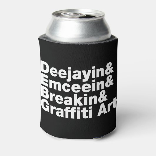 Vier Elemente des Hip Hop Dosenkühler (Kanne Rückseite)
